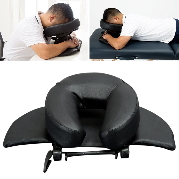 Adjustable Headrest Face Pillow Family Massage Beauty Cradle Rest Pad For Desk(Black Color) - Cushions & Pillows by PMC Jewellery | Online Shopping South Africa | PMC Jewellery