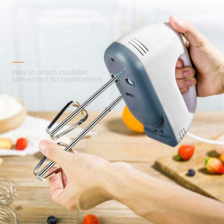 Whisk Electric Household Mini Whisk Baking Small Whipped Cream Machine, Specification:UK Plug+4 Stirring Rods - Stirrer & Squeezer by PMC TechLife | Online Shopping South Africa | PMC TechLife