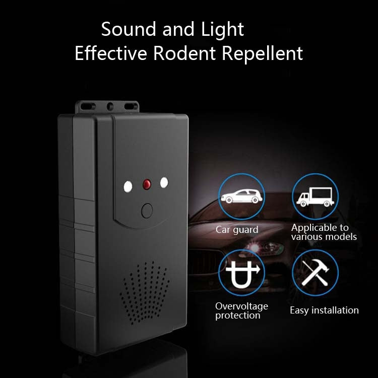 Ultrasonic Car Repeller Car Engine Compartment Electronic Repeller Micro-Light Wave Insect Repellent, Specification:USB(Black) - Others by PMC Jewellery | Online Shopping South Africa | PMC Jewellery