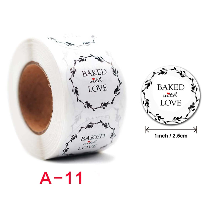 Roll Seal Stickers Thank You  Stickers  Wedding Decoration Stickers Label, Size: 2.5cm/1inch(A-11) - Sticker & Tags by PMC Jewellery | Online Shopping South Africa | PMC Jewellery