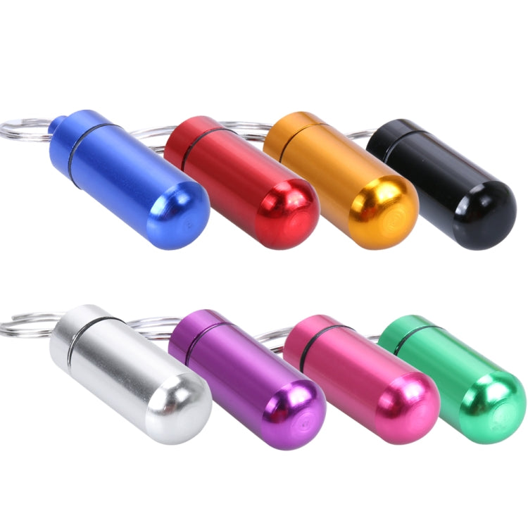 10pcs Portable Sealed Waterproof Aluminum Alloy First Aid Pill Bottle with Keychain(Red) - Emergency Tools by PMC TechLife | Online Shopping South Africa | PMC TechLife | Buy Now Pay Later Mobicred
