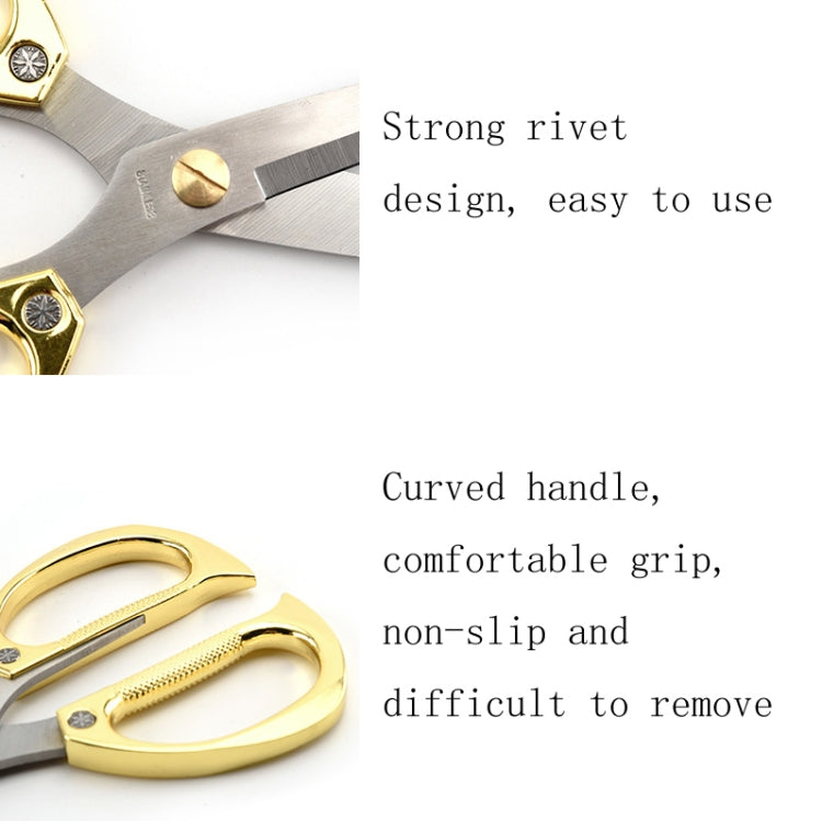 K82 Stainless Steel Alloy Scissors Multifunctional Household Powerful Diamond Scissors(Silver) - Burin &Cutting Knife by PMC TechLife | Online Shopping South Africa | PMC TechLife