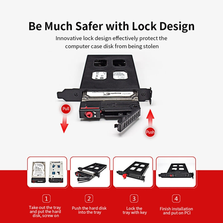 OImaster MR-9100 PCI Single-Disk Hard Disk Box Built-In Hard Disk Rack - Caddies & Enclosures by PMC TechLife | Online Shopping South Africa | PMC TechLife