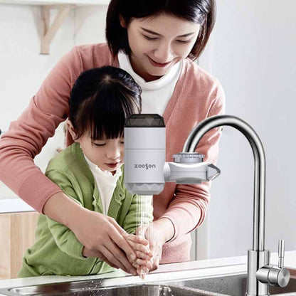 Zoosen Electric Hot Water Faucet Connection Type Instant Hot Water Faucet CN Plug, Style:White + Leak Protection - Faucets & Accessories by zoosen | Online Shopping South Africa | PMC Jewellery | Buy Now Pay Later Mobicred