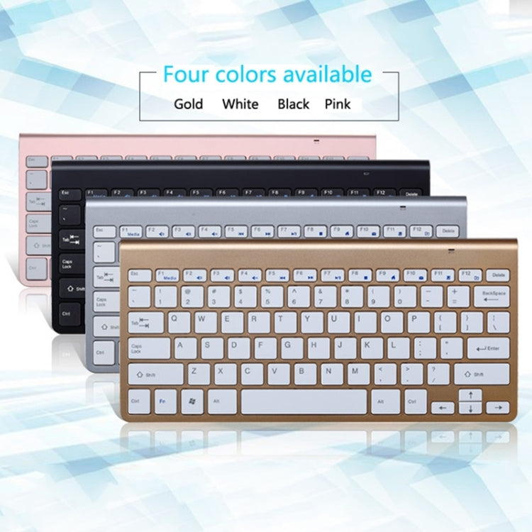 USB External Notebook Desktop Computer Universal Mini Wireless Keyboard Mouse, Style:Keyboard and Mouse Set(Silver) - Wireless Keyboard by PMC TechLife | Online Shopping South Africa | PMC TechLife | Buy Now Pay Later Mobicred