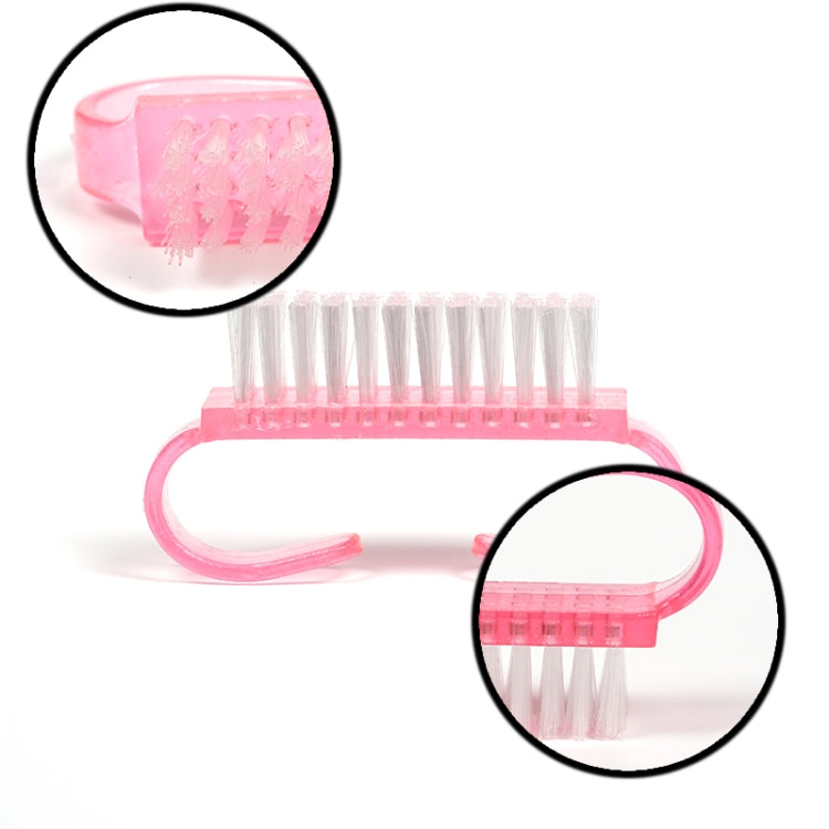 10 PCS Cleaning Brush Tools Nail Art Care Manicure Pedicure Remove Dust Small Angle Clean Brushes(Pink) - Nail Art Equipment by PMC Jewellery | Online Shopping South Africa | PMC Jewellery