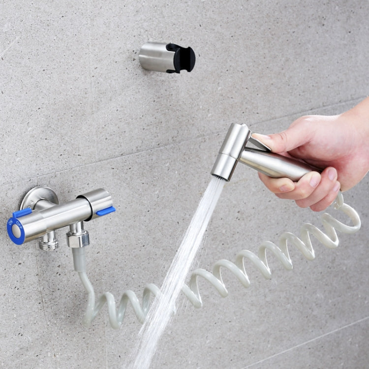 Stainless Steel One-In-Two-Out Multi-Function Three-Way Valve Faucet, Specification: Double 4-point Thread - Faucets & Accessories by PMC TechLife | Online Shopping South Africa | PMC TechLife
