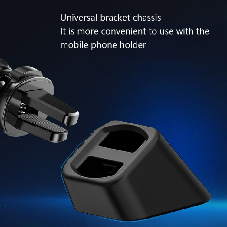 5 PCS Car Phone Holder Base Universal Car Air Outlet Clip Bracket Base, Colour: Silver Reflective - Car Holders by PMC TechLife | Online Shopping South Africa | PMC TechLife