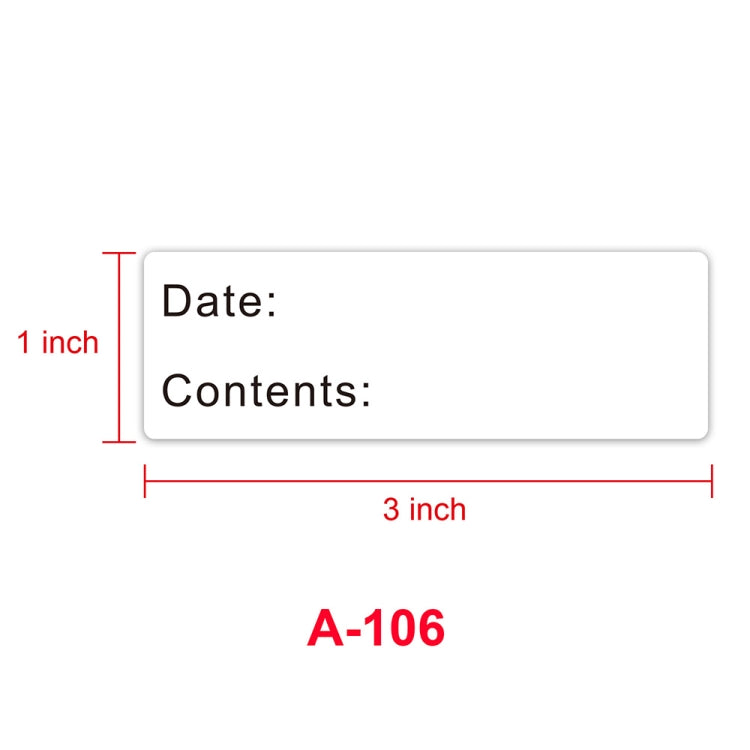 10 PCS Roll Home Kitchen Food Marking Date Sticker Label, Size: 1 x 3 inch(A-106) - Printer Paper & Stickers by PMC TechLife | Online Shopping South Africa | PMC TechLife