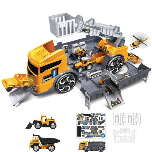 Children Toy Tractor Container Truck Simulation Parking Lot Car Model Set(Engineering vehicle) - Model Toys by PMC Jewellery | Online Shopping South Africa | PMC Jewellery