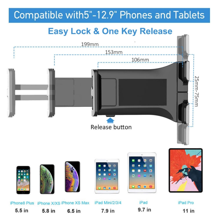 Two-in-one Multifunctional Wall-mounted Desktop Phone Computer Bracket(Black Chuck) - Desktop Holder by PMC TechLife | Online Shopping South Africa | PMC TechLife