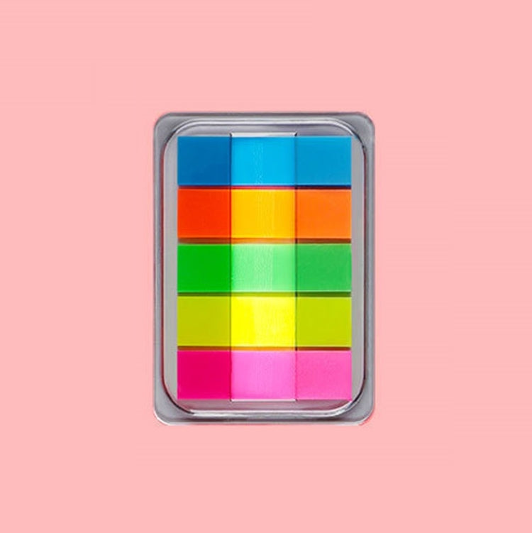 5pcs Fluorescent Transparent Small Sticker Note Indicator Label Index Sticker, Specification: 7660 (One Box) - Memo Paper by PMC TechLife | Online Shopping South Africa | PMC TechLife
