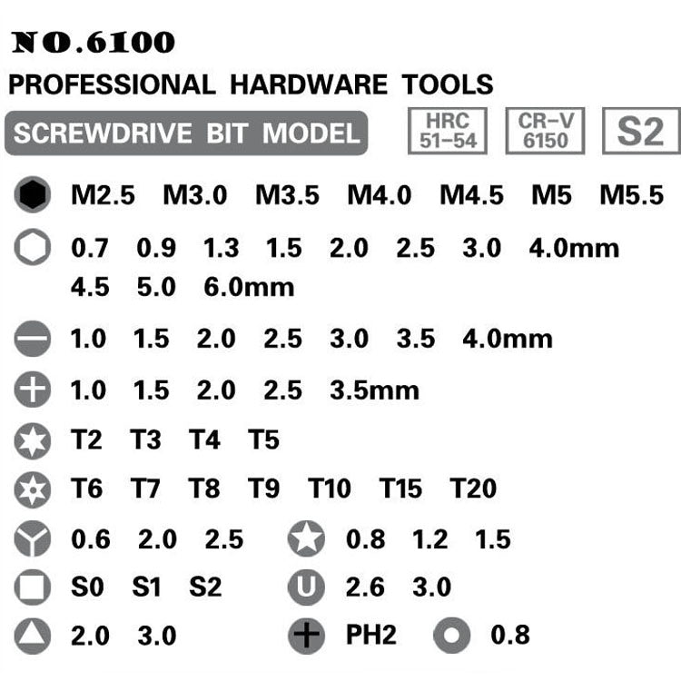 60 in 1 S2 Mobile Phone Notebook Computer Disassembly Tool Repair Phillips Screwdriver(Black) - Screwdriver Set by PMC TechLife | Online Shopping South Africa | PMC TechLife