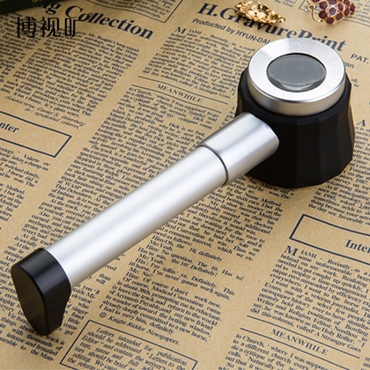 Handheld With Scale With 3 Lights 45 Times Magnifying Glass High-Definition Double Lens Magnifying Glass - Hand Held Style by PMC Jewellery | Online Shopping South Africa | PMC Jewellery
