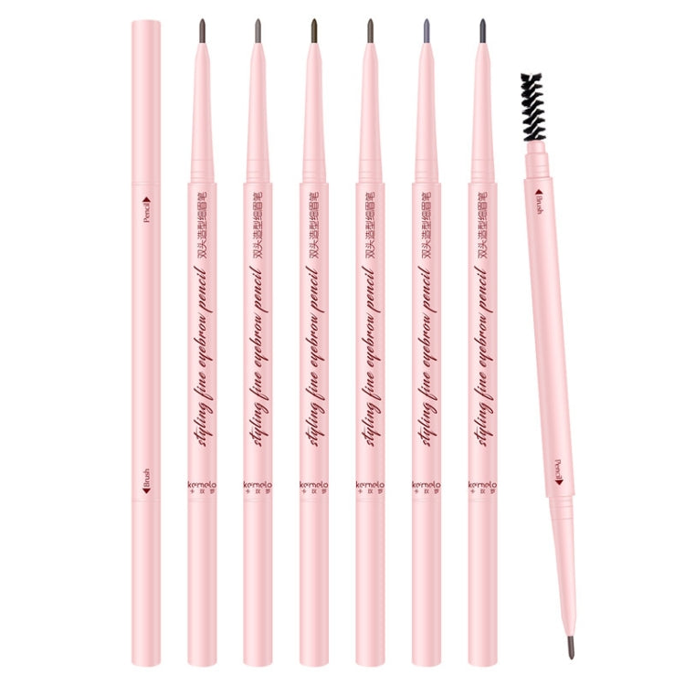 4 PCS Kemelo Double-Headed Automatic Rotating Eyebrow Pencil Waterproof Sweat-Proof Non-Fading Thin Core Eyebrow Pencil(04 Soft Light Brown) - Eyes by PMC Jewellery | Online Shopping South Africa | PMC Jewellery