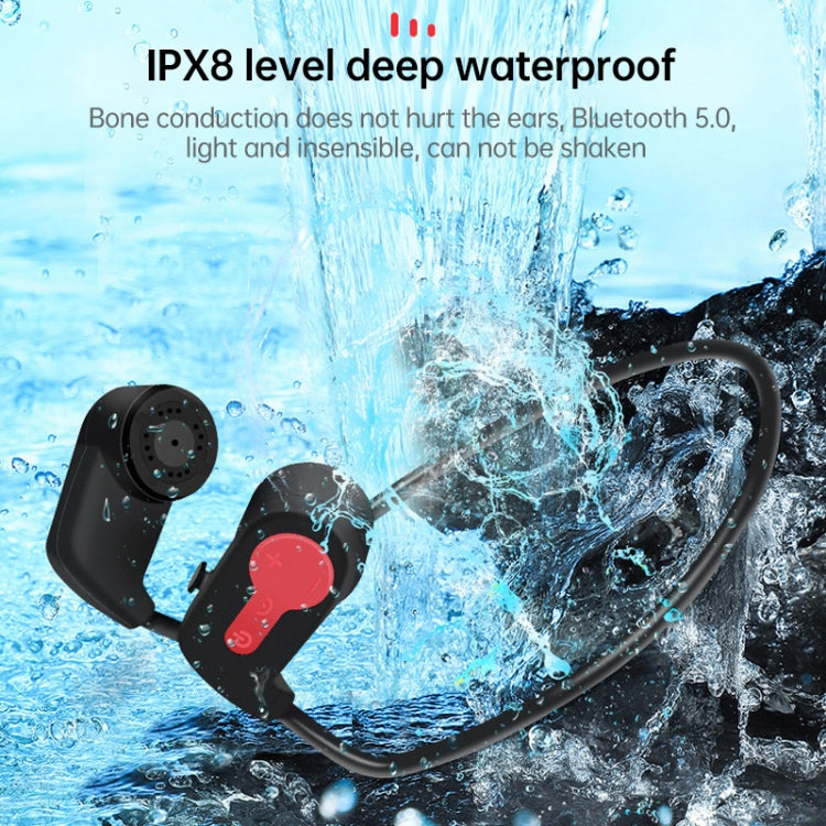 K3 Bone Conduction Bluetooth 5.0 Wireless Headphones Waterproof Headphones 16GB RAM(Gray) - Bluetooth Earphone by PMC TechLife | Online Shopping South Africa | PMC TechLife