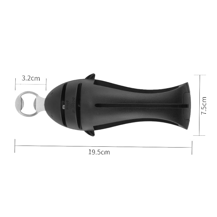 Multi-Function Fish Shape Knife Sharpener Tool Holder Diamond Tungsten Steel Knife Sharpener(Black) - Knife Sharpener by PMC TechLife | Online Shopping South Africa | PMC TechLife