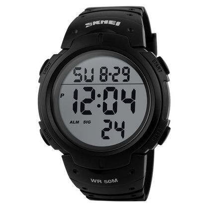 SKMEI 1068 Men Waterproof Outdoor Sports Digital Watch Student Fashion Watch(Black) - Sport Watches by SKMEI | Online Shopping South Africa | PMC Jewellery | Buy Now Pay Later Mobicred