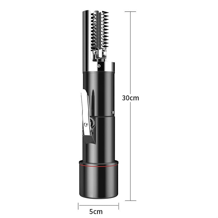 Electric Fish Scale Scraper Household Automatic Wireless Scraping Tool CN Plug Black Dual Battery - Cutter & Peeler by PMC TechLife | Online Shopping South Africa | PMC TechLife | Buy Now Pay Later Mobicred
