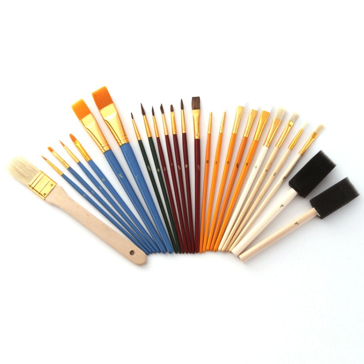 ZHU TING 25 PCS / Set Multifunctional Oil Paint Brush Gouache Watercolor Acrylic Paint Brush Student Painting Supplies - Art Supplies by ZHU TING | Online Shopping South Africa | PMC Jewellery