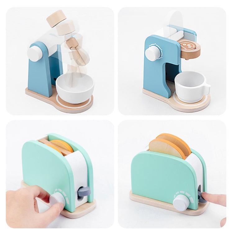 Children Simulation Kitchen Set Baby Wooden Food Cutting Pretend Play Toy Coffee Machine - Pretend Play Toys by PMC Jewellery | Online Shopping South Africa | PMC Jewellery