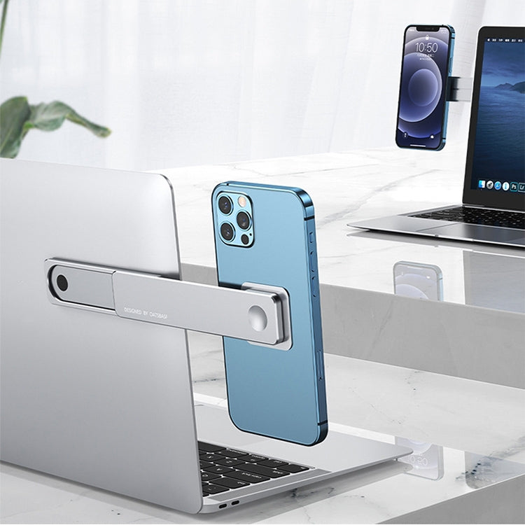 Oatsbasf  Mobile Phone Computer Sync Screen Aluminum Alloy Bracket Computer Expansion Bracket(Silver) - Hand-Sticking Bracket by OATSBASF | Online Shopping South Africa | PMC TechLife