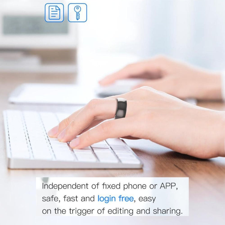 JAKCOM R4 Smart Ring Multifunctional Lord Of The Rings, Size: 57.1mm for Apple & Android(Number 8) - Smart Rings / Smart Telephones by JAKCOM | Online Shopping South Africa | PMC Jewellery | Buy Now Pay Later Mobicred