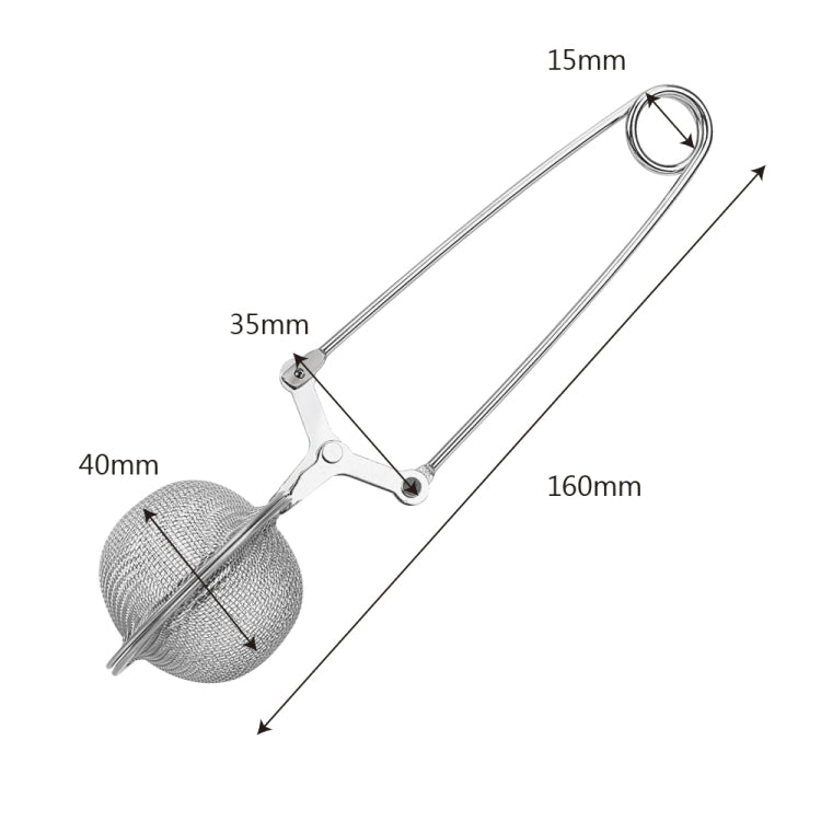 2 PCS Stainless Steel Sphere Mesh Tea Strainer Coffee Herb Spice Filter Tea Infuser - Tea Strainers by PMC TechLife | Online Shopping South Africa | PMC TechLife