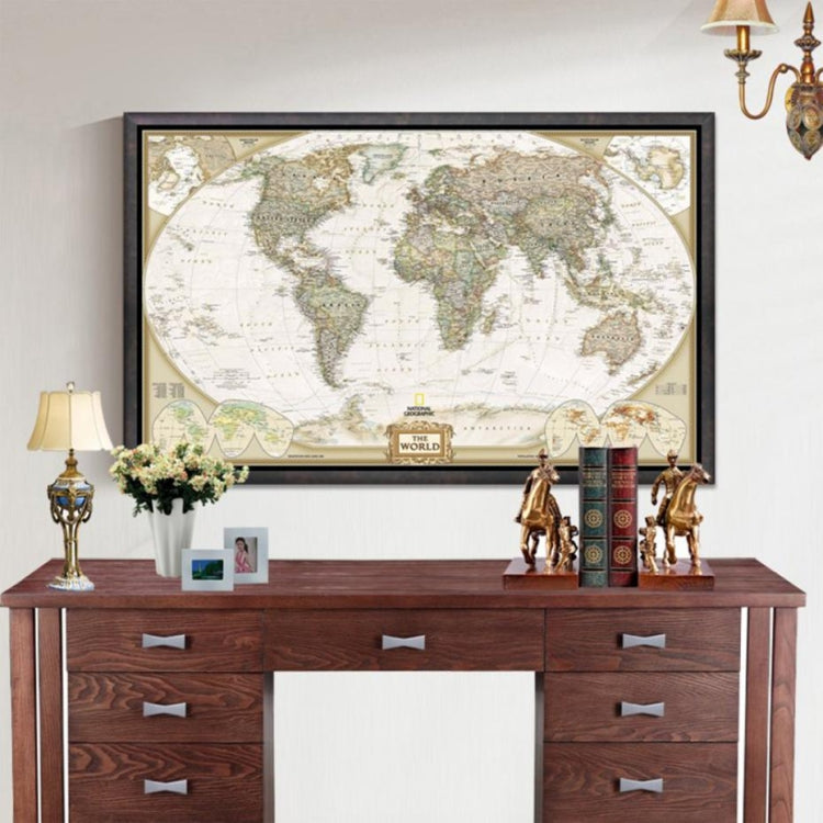 Antique Poster Wall Chart Retro Matte Kraft Paper World Map, Size:80X120cm - Painting & Calligraphy by PMC Jewellery | Online Shopping South Africa | PMC Jewellery