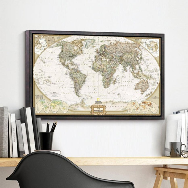 Antique Poster Wall Chart Retro Matte Kraft Paper World Map, Size:80X120cm - Painting & Calligraphy by PMC Jewellery | Online Shopping South Africa | PMC Jewellery
