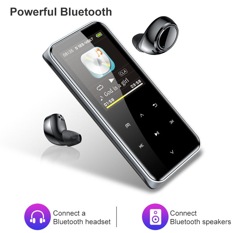 M22 Portable Bluetooth Touch Screen MP3 Player Recorder E-Book, Memory Capacity: 4GB(Black) - MP3 Player by PMC TechLife | Online Shopping South Africa | PMC TechLife