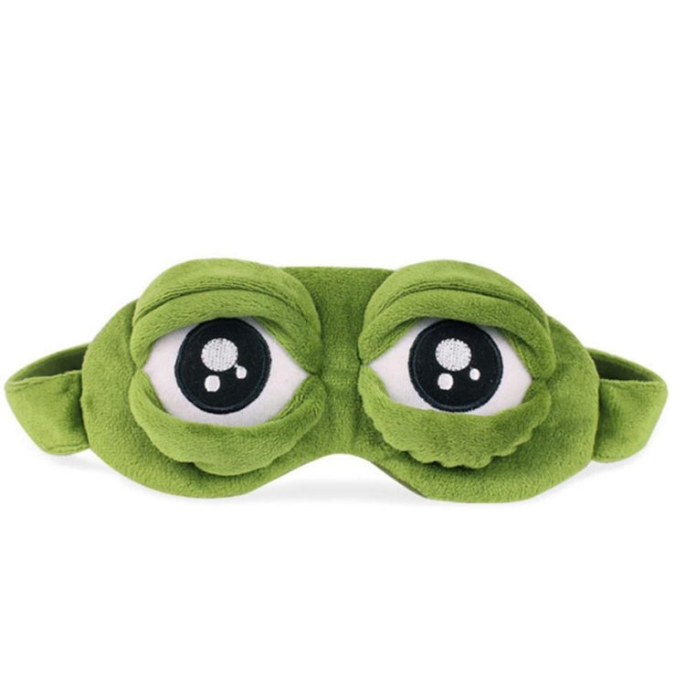 Cute Eyes Plush3D Frog Shade Cover Sleeping Rest Travel Eye Mask with Ice Bag - Eye Masks by PMC Jewellery | Online Shopping South Africa | PMC Jewellery