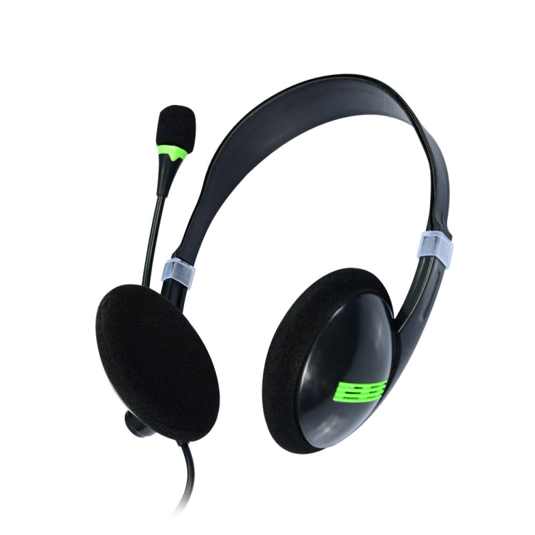 Computer USB Interface Headphone Aviation Headset with Microphone - Multimedia Headset by PMC TechLife | Online Shopping South Africa | PMC TechLife