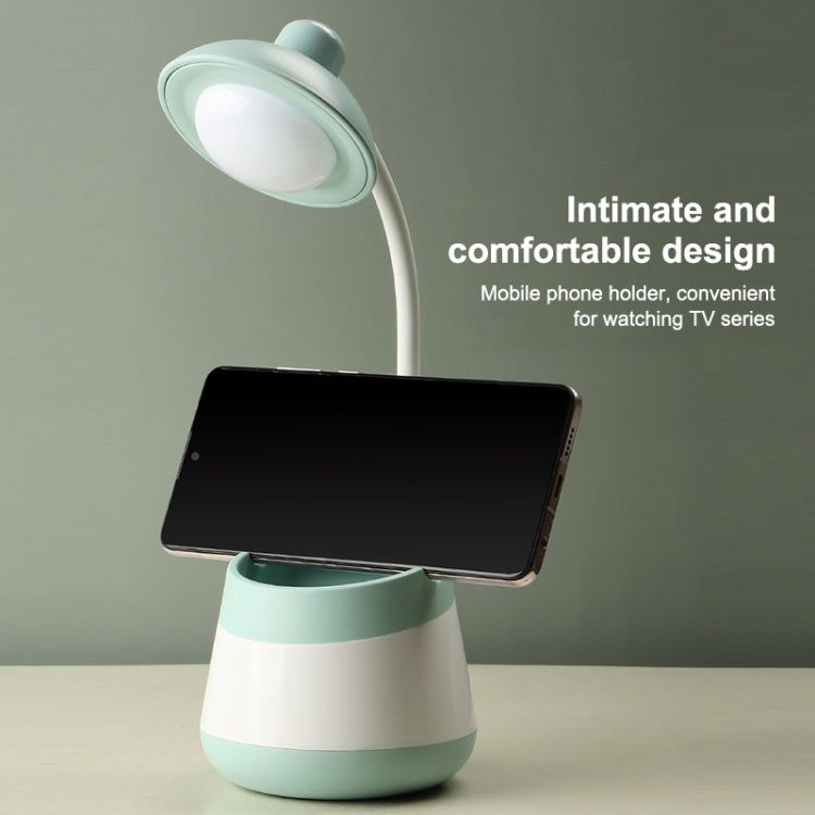 USB Charging LED Desk Light Eye Protection Lamp with Pen Holder and Phone Holder(CS276-4 Black) -  by PMC TechLife | Online Shopping South Africa | PMC TechLife