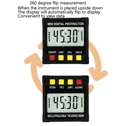 Electronic Digital Display Inclinometer Slope Level Protractor Four-Sided Magnetic Angle Ruler - Measuring Tools by PMC Jewellery | Online Shopping South Africa | PMC Jewellery