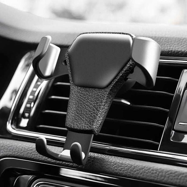 Car Air Vent Mount Gravity Phone Holder Universal Gravity Smartphone Support Black - Car Holders by PMC TechLife | Online Shopping South Africa | PMC TechLife