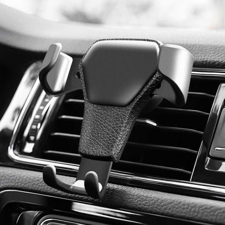 Car Air Vent Mount Gravity Phone Holder Universal Gravity Smartphone Support Black - Car Holders by PMC TechLife | Online Shopping South Africa | PMC TechLife