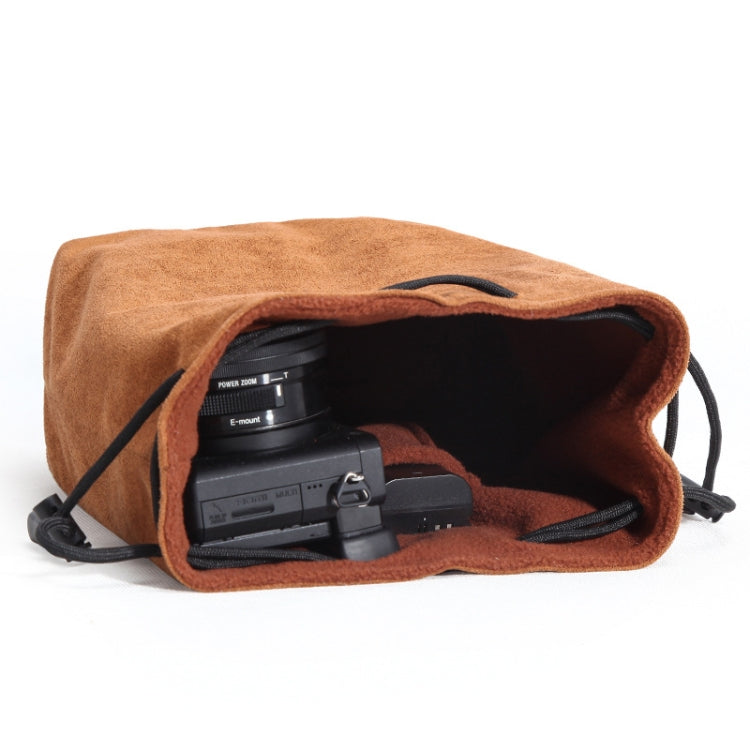 S.C.COTTON Liner Shockproof Digital Protection Portable SLR Lens Bag Micro Single Camera Bag Round Black L - Lens Bag by S.C.COTTON | Online Shopping South Africa | PMC Jewellery