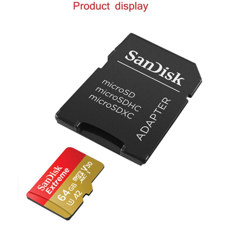 SanDisk U3 High-Speed Micro SD Card  TF Card Memory Card for GoPro Sports Camera, Drone, Monitoring 128GB(A2), Colour: Gold Card - Micro SD Card by SanDisk | Online Shopping South Africa | PMC Jewellery | Buy Now Pay Later Mobicred