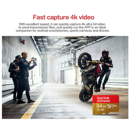 SanDisk U3 High-Speed Micro SD Card  TF Card Memory Card for GoPro Sports Camera, Drone, Monitoring 256GB(A2), Colour: Gold Card - Micro SD Card by SanDisk | Online Shopping South Africa | PMC Jewellery | Buy Now Pay Later Mobicred