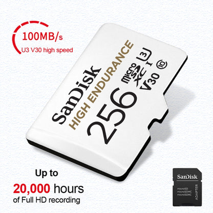 SanDisk U3 Driving Recorder Monitors High-Speed SD Card Mobile Phone TF Card Memory Card, Capacity: 256GB - Micro SD Card by SanDisk | Online Shopping South Africa | PMC Jewellery | Buy Now Pay Later Mobicred