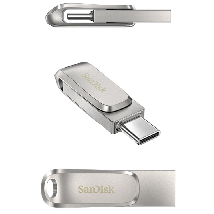 SanDisk Type-C + USB 3.1 Interface OTG High Speed Computer Phone U Disk, Colour: SDDDC4 Silver Metal Shell, Capacity: 32GB - USB Flash Drives by SanDisk | Online Shopping South Africa | PMC Jewellery | Buy Now Pay Later Mobicred