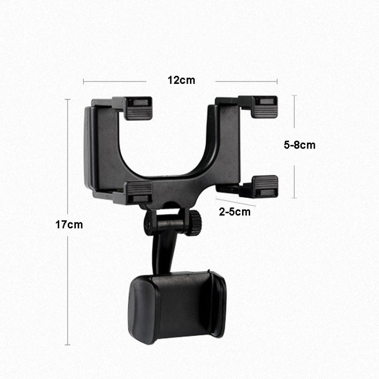 2 PCS Car Rearview Mirror Mobile Phone Bracket Tachograph Fixing Clip - Car Holders by PMC TechLife | Online Shopping South Africa | PMC TechLife
