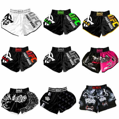 SWERLD Boxing/MMA/UFC Sports Training Fitness Shorts, Size: XL(15) - Sports Shorts by SWERLD | Online Shopping South Africa | PMC Jewellery