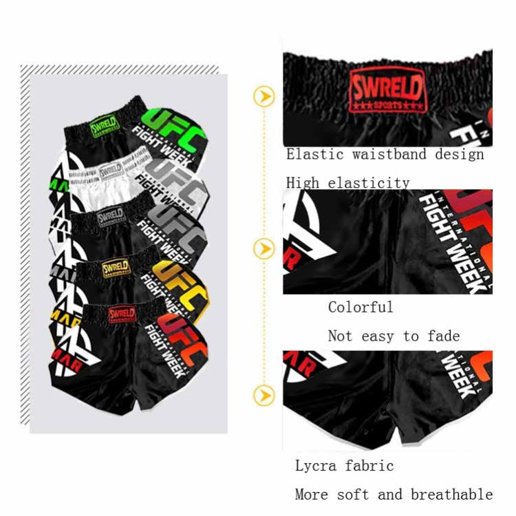 SWERLD Boxing/MMA/UFC Sports Training Fitness Shorts, Size: M(7) - Sports Shorts by SWERLD | Online Shopping South Africa | PMC Jewellery