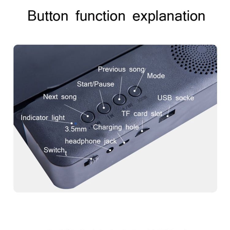 3D High-Definition Mobile Phone Screen Amplifier With Bluetooth Speaker Desktop Stand(Black) - Screen Magnifier by PMC TechLife | Online Shopping South Africa | PMC TechLife