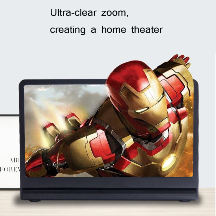 3D High-Definition Mobile Phone Screen Amplifier With Bluetooth Speaker Desktop Stand(Black) - Screen Magnifier by PMC TechLife | Online Shopping South Africa | PMC TechLife