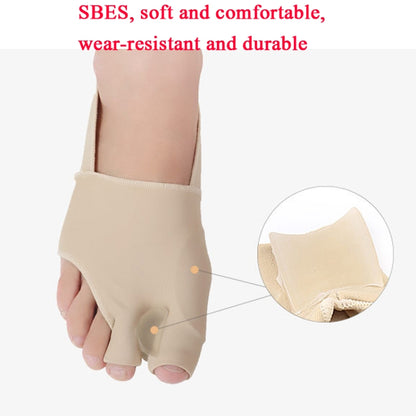 1 Pair Two Toes Split Toe Guard Foot Cover Toe Separation Thumb Varus Correction Foot Cover,Style: Outer Leakage Complexion, Size: S (35-40) - Corrector by PMC Jewellery | Online Shopping South Africa | PMC Jewellery