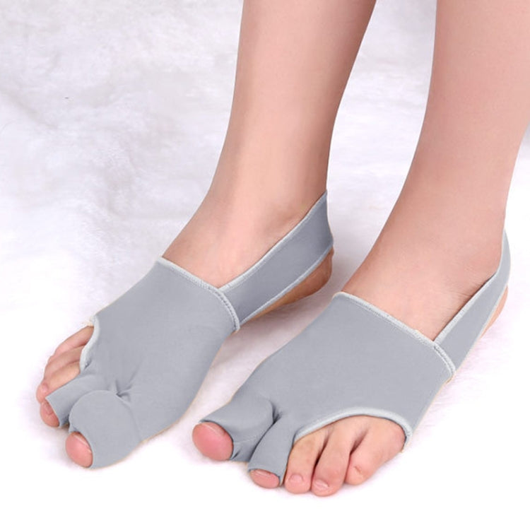 1 Pair Two Toes Split Toe Guard Foot Cover Toe Separation Thumb Varus Correction Foot Cover,Style: Inner Package Gray, Size: L (40-45) - Corrector by PMC Jewellery | Online Shopping South Africa | PMC Jewellery