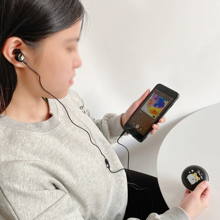 2 Pairs Heavy Bass Wired Headset Mobile Phone Universal Headset with Storage Box & Microphone(Blue Rat + Storage Box) - In Ear Wired Earphone by PMC TechLife | Online Shopping South Africa | PMC TechLife